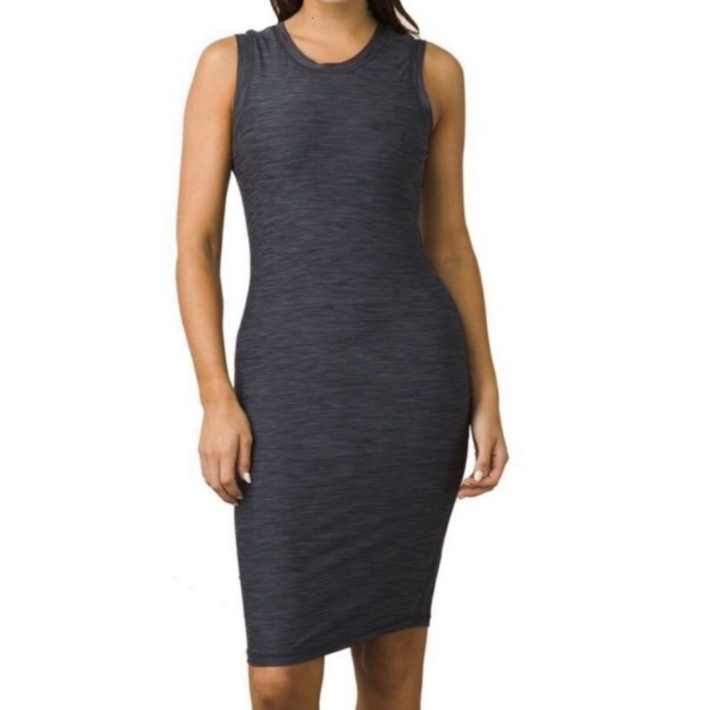 PrAna‎ Vertex Dress Black Graphite Grey Size Small Sporty